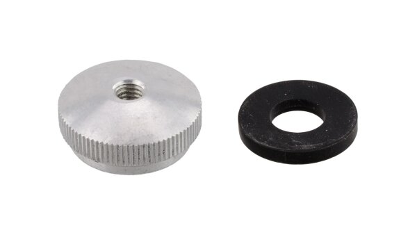 Rändelmutter Sterngriffmutter M6 Aluminium mit Gummiring für Simson KR51 SR4