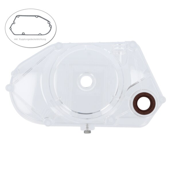 Kupplungsdeckel transparent + Dichtung für Simson S51 S70 SR50 KR51/2