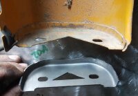 Reparaturblech Knieblech für Simson Schwalbe KR51